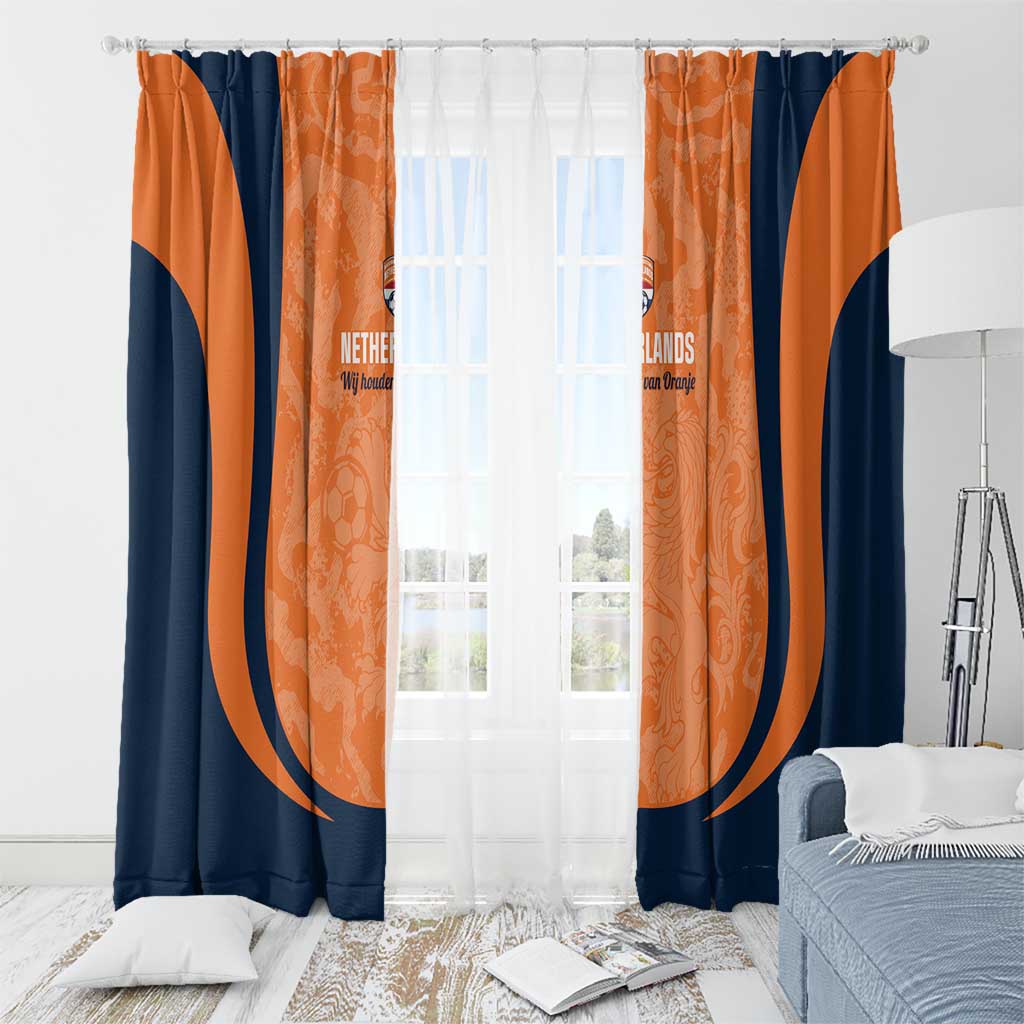 Netherlands Football Window Curtain 2026 Come On Oranje - Wonder Print Shop