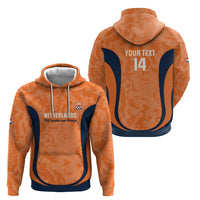 Custom Netherlands Football Zip Hoodie 2026 Come On Oranje - Wonder Print Shop