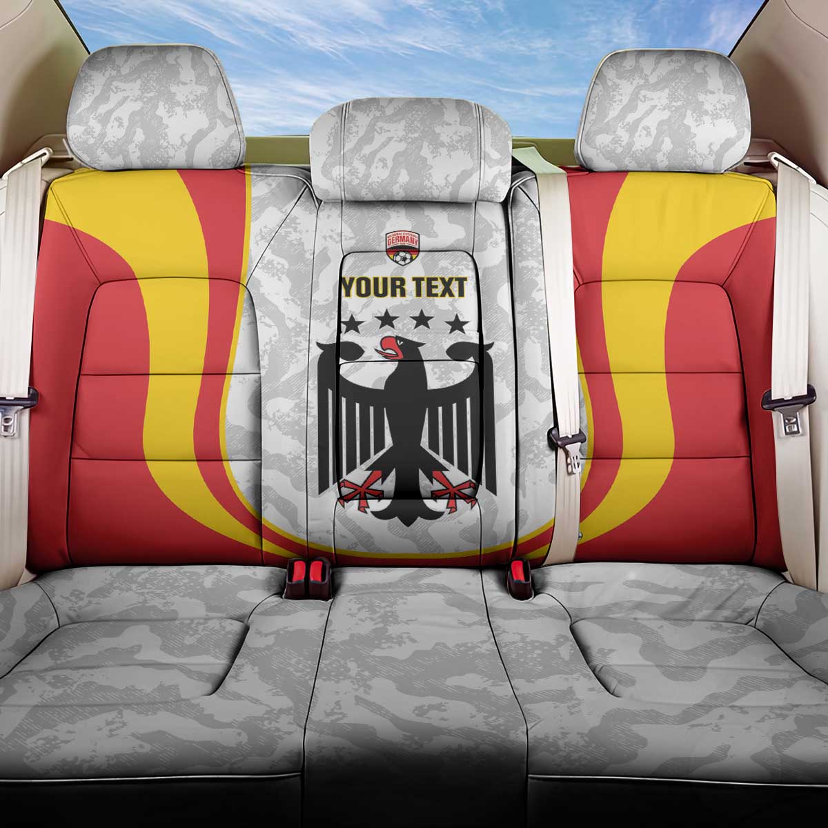 Custom Germany Football Back Car Seat Cover 2026 Come On Die Nationalelf - Wonder Print Shop