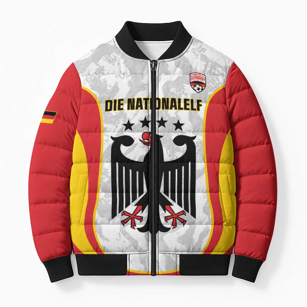Custom Germany Football Bomber Puffer Jacket 2026 Come On Die Nationalelf - Wonder Print Shop