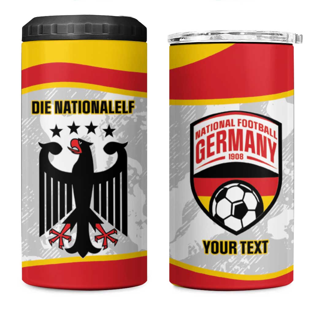 Custom Germany Football 4 in 1 Can Cooler Tumbler 2026 Come On Die Nationalelf - Wonder Print Shop