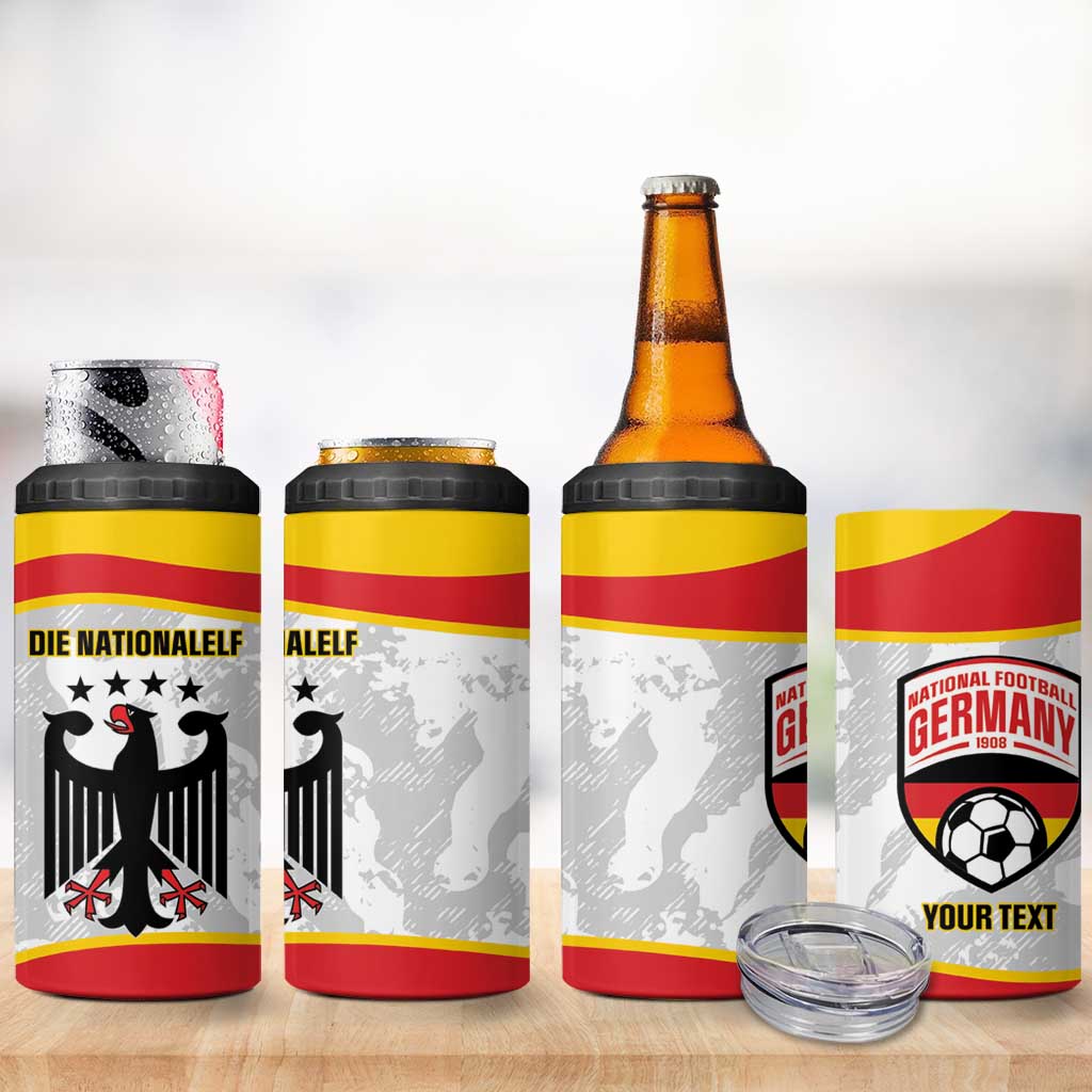 Custom Germany Football 4 in 1 Can Cooler Tumbler 2026 Come On Die Nationalelf - Wonder Print Shop