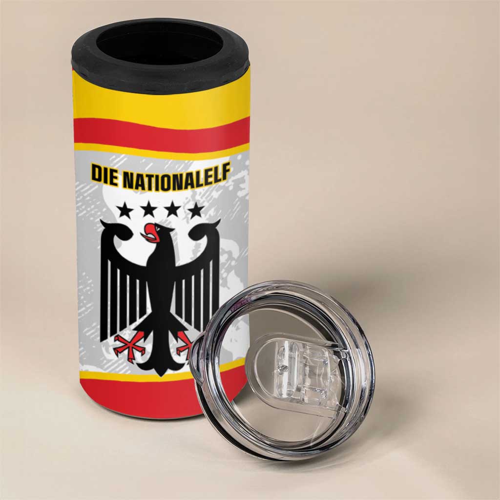 Custom Germany Football 4 in 1 Can Cooler Tumbler 2026 Come On Die Nationalelf - Wonder Print Shop