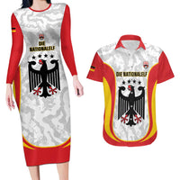Custom Germany Football Couples Matching Long Sleeve Bodycon Dress and Hawaiian Shirt 2026 Come On Die Nationalelf - Wonder Print Shop