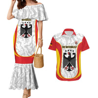 Custom Germany Football Couples Matching Mermaid Dress and Hawaiian Shirt 2026 Come On Die Nationalelf - Wonder Print Shop
