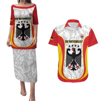 Custom Germany Football Couples Matching Puletasi and Hawaiian Shirt 2026 Come On Die Nationalelf - Wonder Print Shop