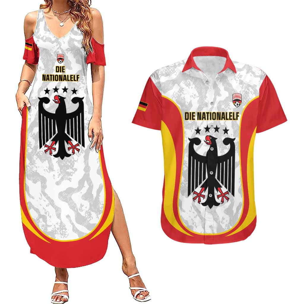Custom Germany Football Couples Matching Summer Maxi Dress and Hawaiian Shirt 2026 Come On Die Nationalelf - Wonder Print Shop