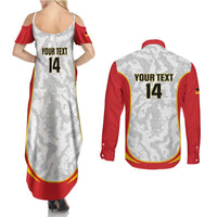 Custom Germany Football Couples Matching Summer Maxi Dress and Long Sleeve Button Shirt 2026 Come On Die Nationalelf - Wonder Print Shop