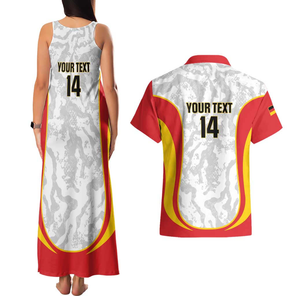 Custom Germany Football Couples Matching Tank Maxi Dress and Hawaiian Shirt 2026 Come On Die Nationalelf - Wonder Print Shop