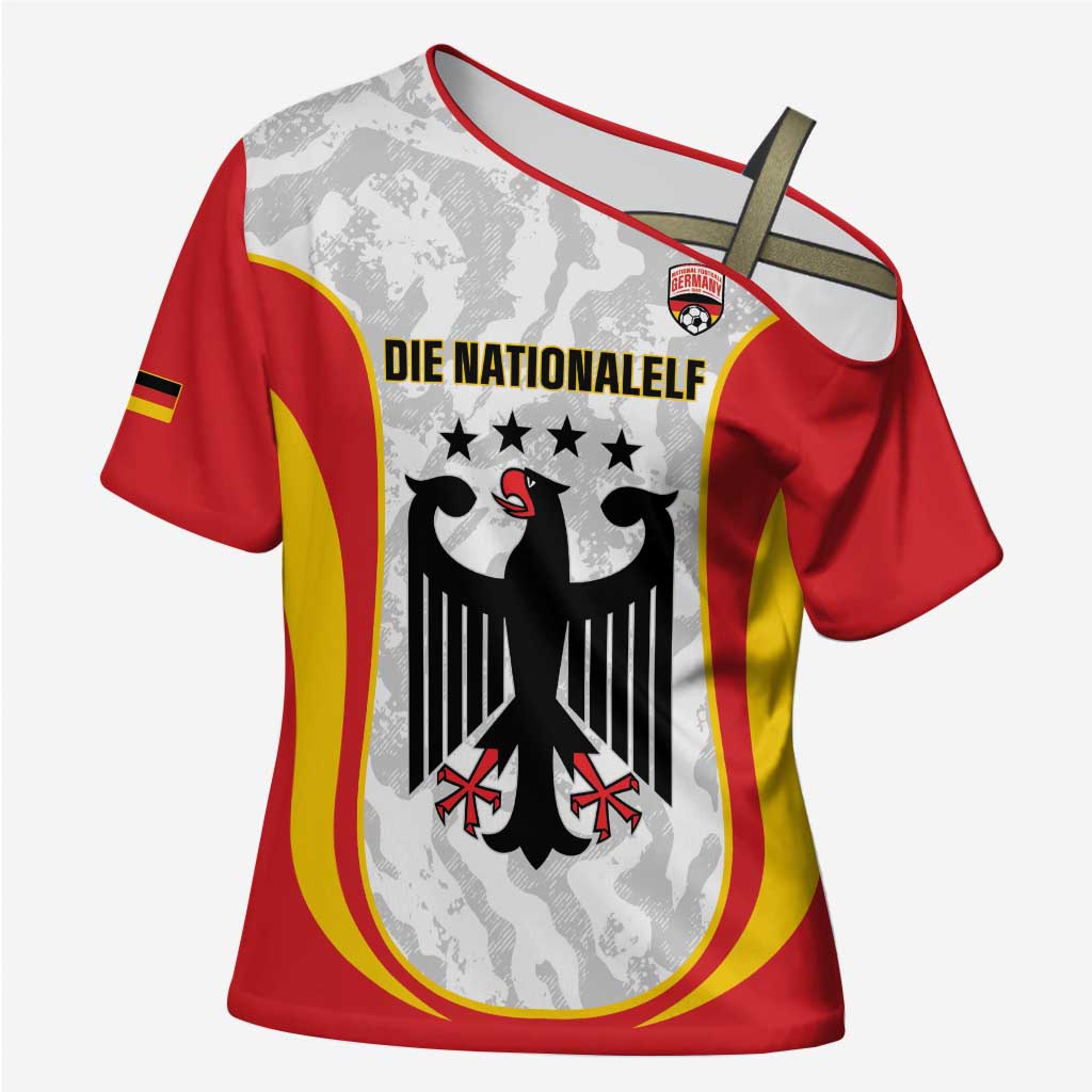 Custom Germany Football Cross Shoulder Shirt 2026 Come On Die Nationalelf - Wonder Print Shop