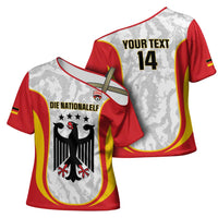 Custom Germany Football Cross Shoulder Shirt 2026 Come On Die Nationalelf - Wonder Print Shop