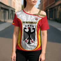 Custom Germany Football Cross Shoulder Shirt 2026 Come On Die Nationalelf - Wonder Print Shop