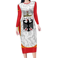 Custom Germany Football Family Matching Long Sleeve Bodycon Dress and Hawaiian Shirt 2026 Come On Die Nationalelf - Wonder Print Shop