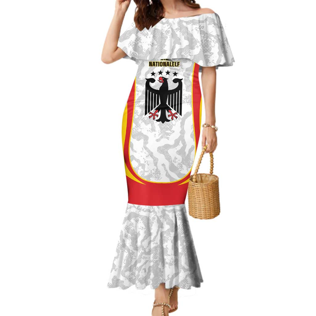 Custom Germany Football Family Matching Mermaid Dress and Hawaiian Shirt 2026 Come On Die Nationalelf - Wonder Print Shop