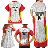 Custom Germany Football Family Matching Off Shoulder Maxi Dress and Hawaiian Shirt 2026 Come On Die Nationalelf - Wonder Print Shop
