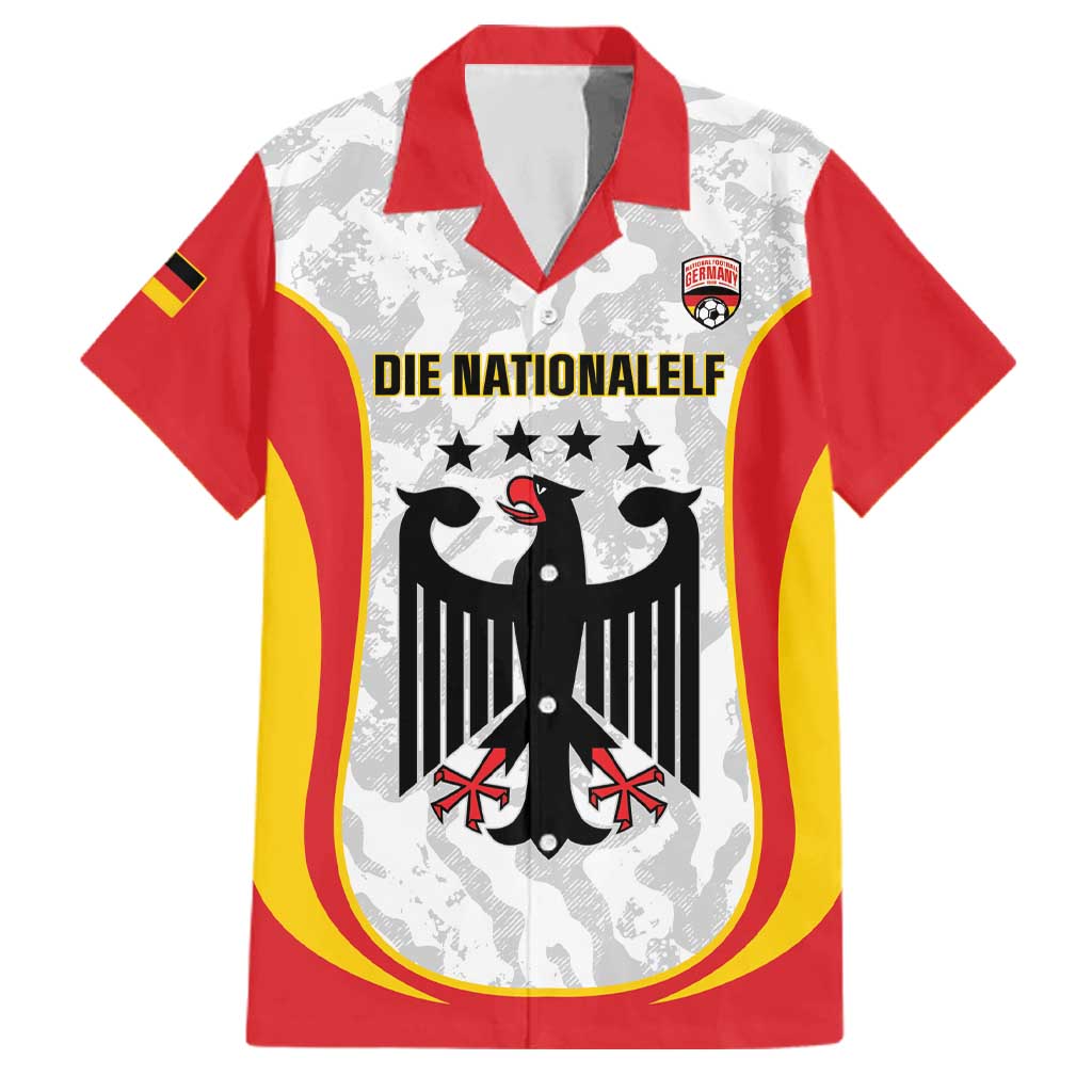 Custom Germany Football Family Matching Off Shoulder Short Dress and Hawaiian Shirt 2026 Come On Die Nationalelf - Wonder Print Shop