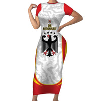 Custom Germany Football Family Matching Short Sleeve Bodycon Dress and Hawaiian Shirt 2026 Come On Die Nationalelf - Wonder Print Shop
