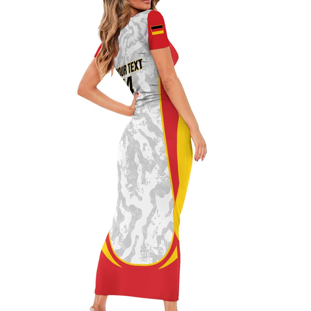 Custom Germany Football Family Matching Short Sleeve Bodycon Dress and Hawaiian Shirt 2026 Come On Die Nationalelf - Wonder Print Shop