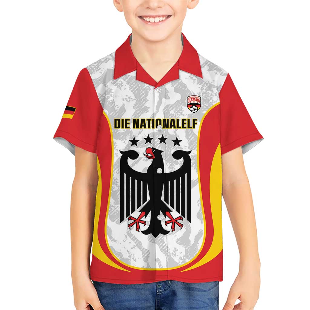 Custom Germany Football Family Matching Short Sleeve Bodycon Dress and Hawaiian Shirt 2026 Come On Die Nationalelf - Wonder Print Shop