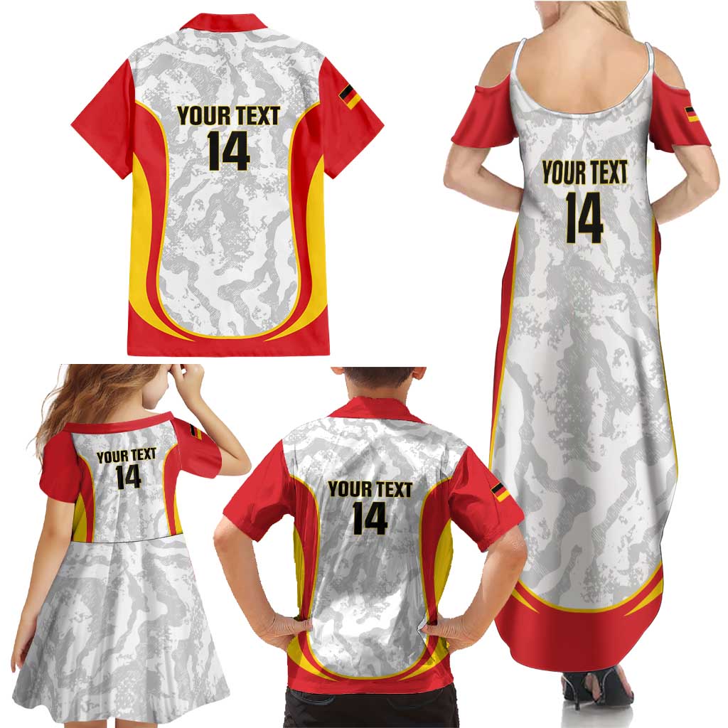 Custom Germany Football Family Matching Summer Maxi Dress and Hawaiian Shirt 2026 Come On Die Nationalelf - Wonder Print Shop