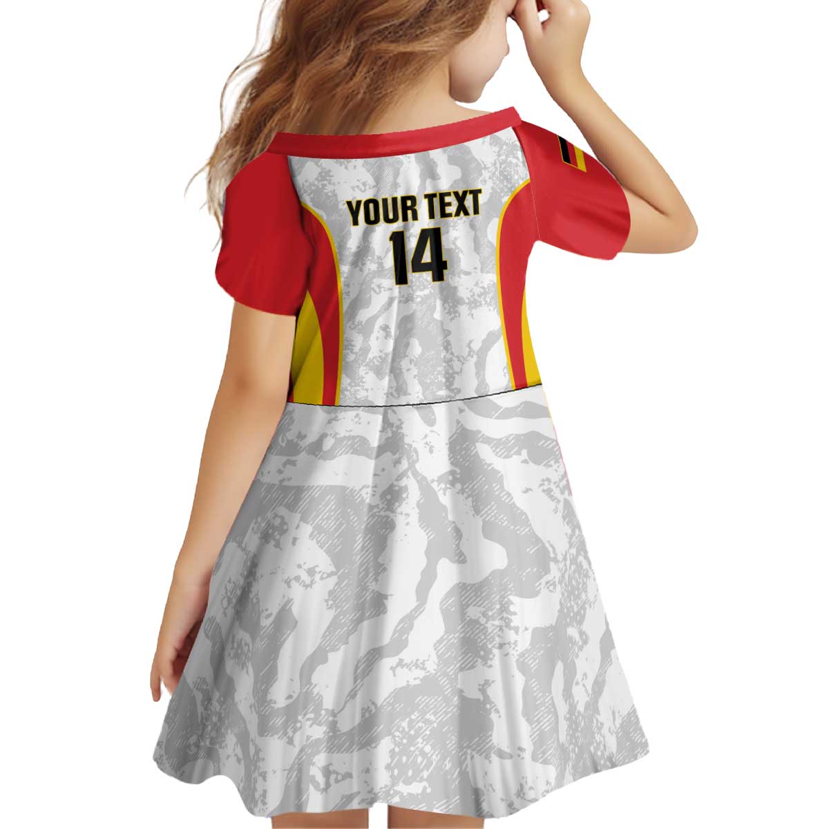 Custom Germany Football Kid Short Sleeve Dress 2026 Come On Die Nationalelf - Wonder Print Shop