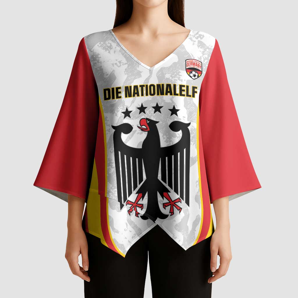 Custom Germany Football Kimono Sleeve Blouse 2026 Come On Die Nationalelf - Wonder Print Shop