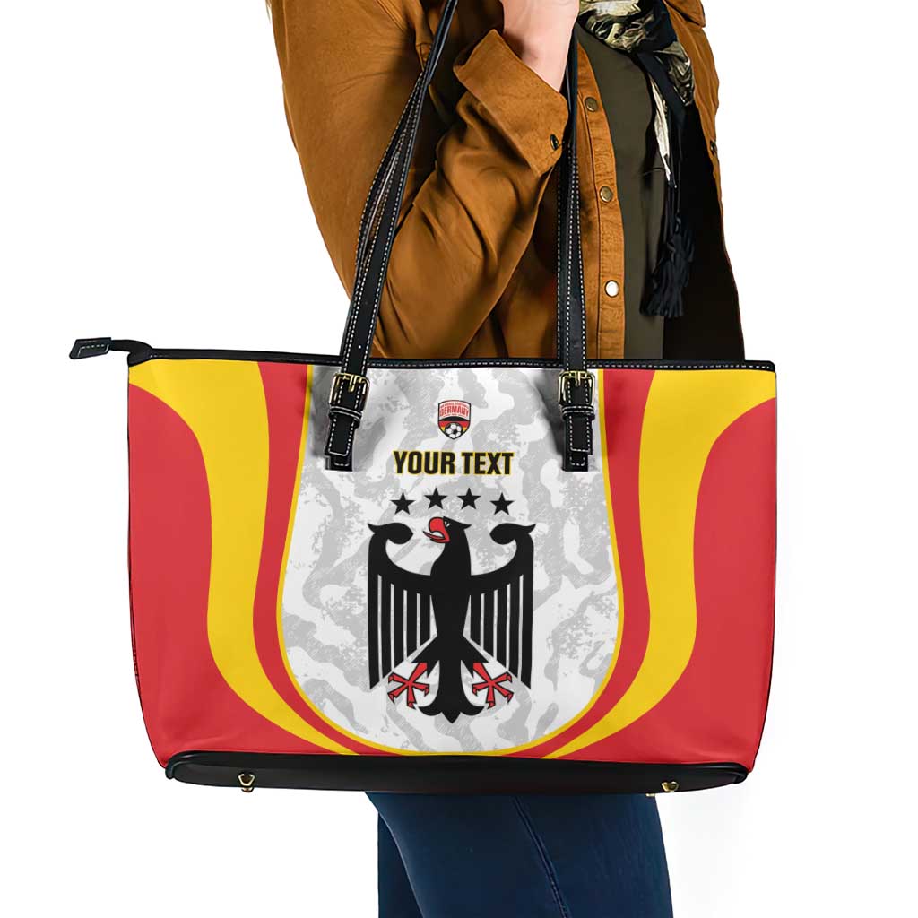 Custom Germany Football Leather Tote Bag 2026 Come On Die Nationalelf - Wonder Print Shop