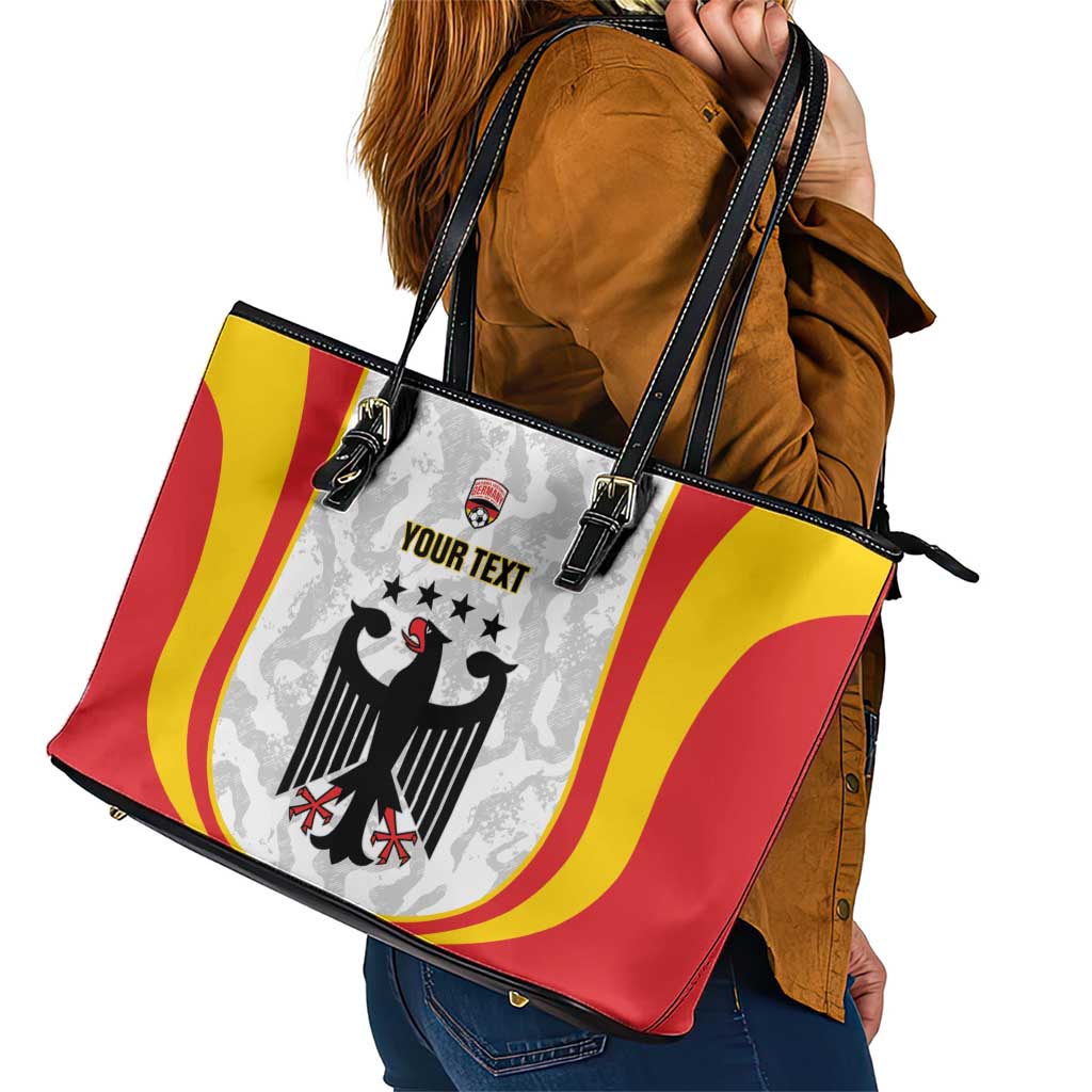 Custom Germany Football Leather Tote Bag 2026 Come On Die Nationalelf - Wonder Print Shop