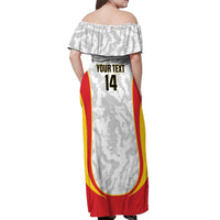 Custom Germany Football Off Shoulder Maxi Dress 2026 Come On Die Nationalelf - Wonder Print Shop