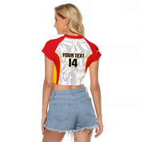 Custom Germany Football Raglan Cropped T Shirt 2026 Come On Die Nationalelf - Wonder Print Shop