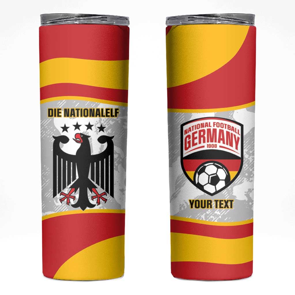 Custom Germany Football Skinny Tumbler 2026 Come On Die Nationalelf - Wonder Print Shop