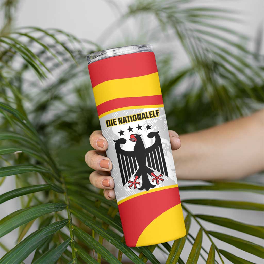 Custom Germany Football Skinny Tumbler 2026 Come On Die Nationalelf - Wonder Print Shop