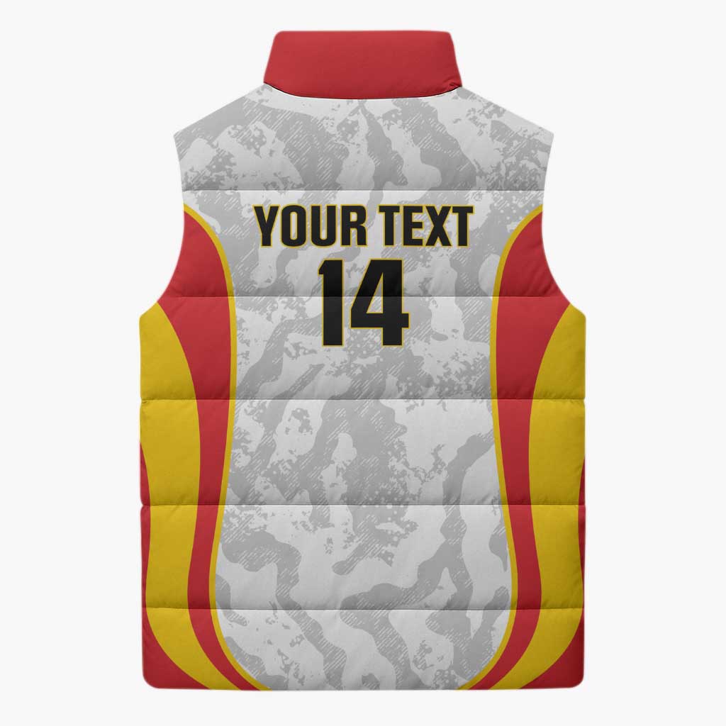 Custom Germany Football Sleeveless Puffer Jacket 2026 Come On Die Nationalelf - Wonder Print Shop