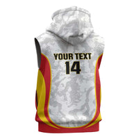 Custom Germany Football Sleeveless Zip Hoodie 2026 Come On Die Nationalelf - Wonder Print Shop