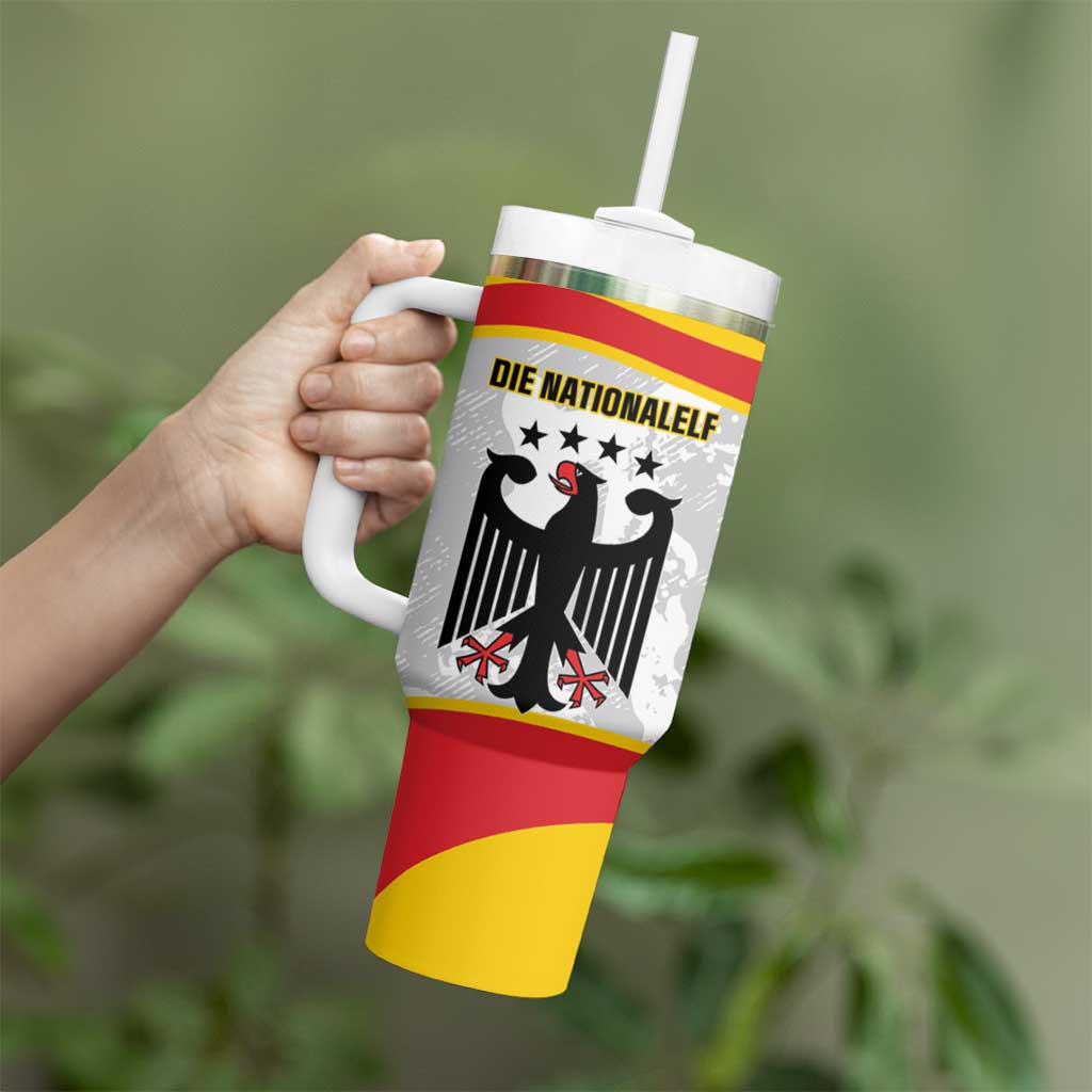 Custom Germany Football Tumbler With Handle 2026 Come On Die Nationalelf - Wonder Print Shop