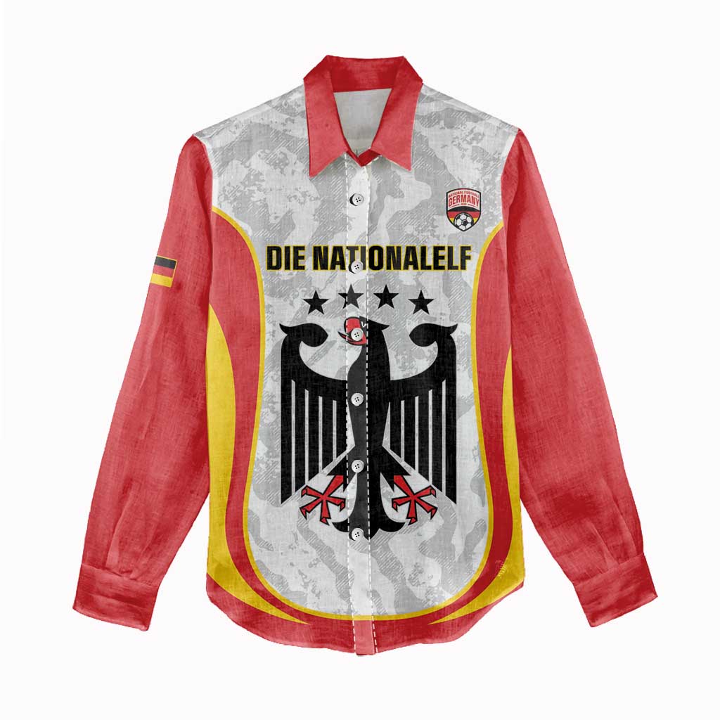 Custom Germany Football Women Casual Shirt 2026 Come On Die Nationalelf - Wonder Print Shop