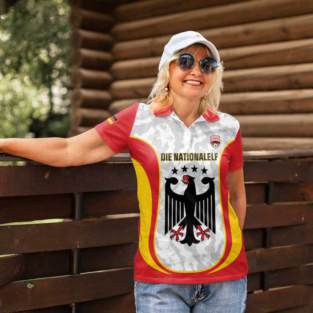Custom Germany Football Women Polo Shirt 2026 Come On Die Nationalelf - Wonder Print Shop