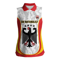 Custom Germany Football Women Sleeveless Polo Shirt 2026 Come On Die Nationalelf - Wonder Print Shop