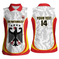 Custom Germany Football Women Sleeveless Polo Shirt 2026 Come On Die Nationalelf - Wonder Print Shop