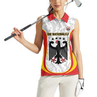 Custom Germany Football Women Sleeveless Polo Shirt 2026 Come On Die Nationalelf - Wonder Print Shop