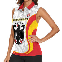 Custom Germany Football Women Sleeveless Polo Shirt 2026 Come On Die Nationalelf - Wonder Print Shop