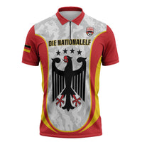 Custom Germany Football Zipper Polo Shirt 2026 Come On Die Nationalelf - Wonder Print Shop