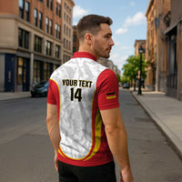 Custom Germany Football Zipper Polo Shirt 2026 Come On Die Nationalelf - Wonder Print Shop