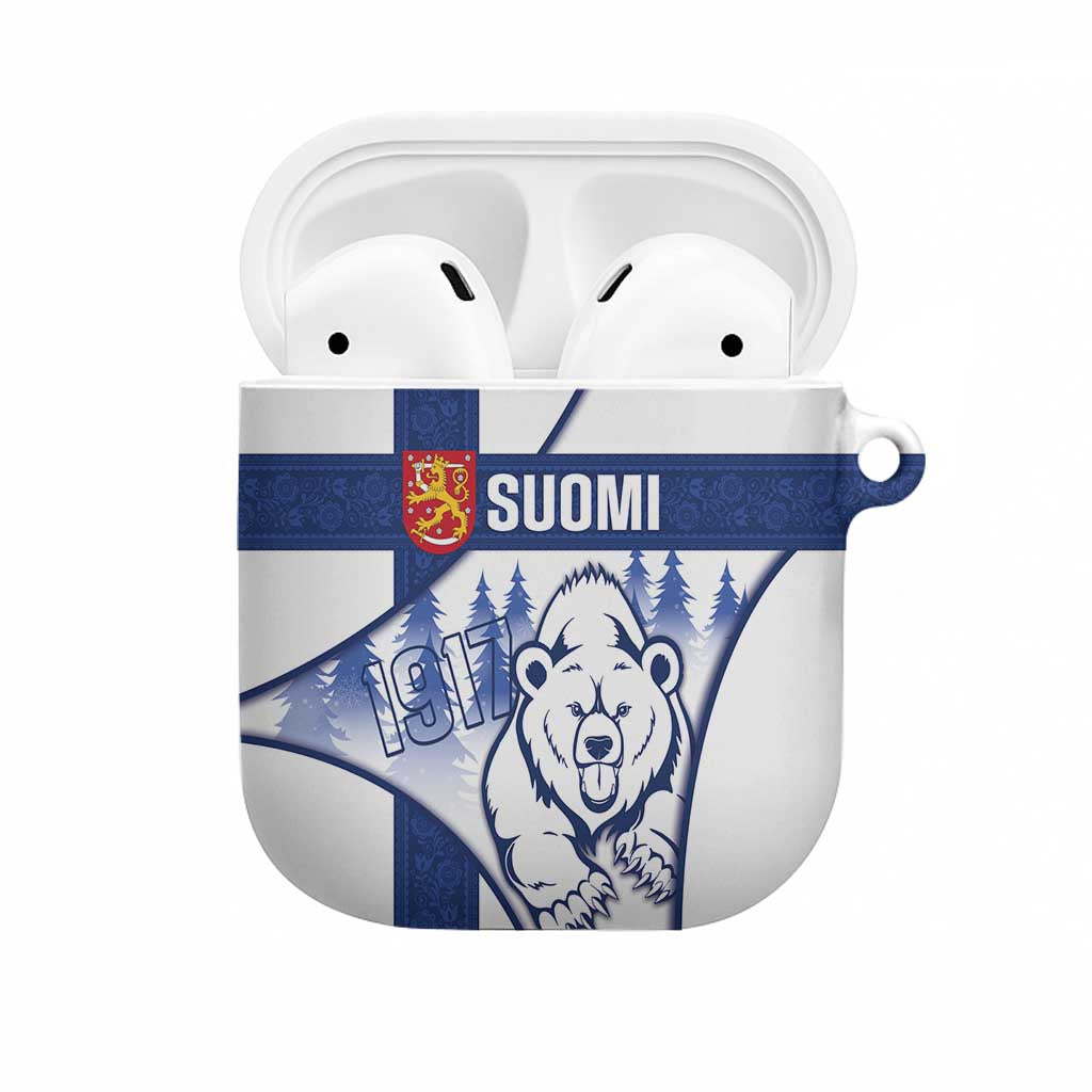 Finland Independence Day AirPods Case Suomi 1917 Proud Flag Finnish Folk Pattern - Wonder Print Shop