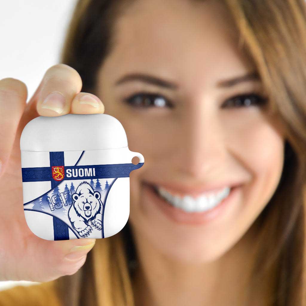 Finland Independence Day AirPods Case Suomi 1917 Proud Flag Finnish Folk Pattern - Wonder Print Shop