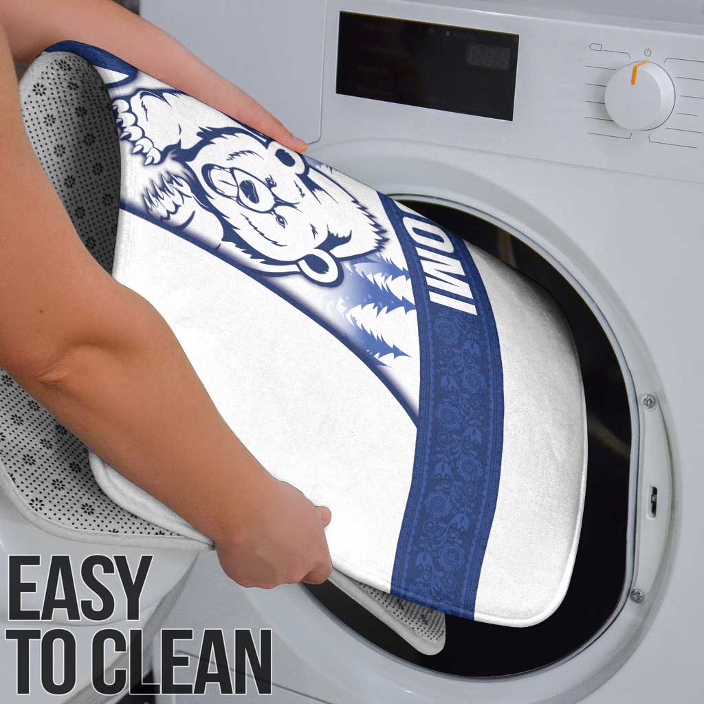 Finland Independence Day Bathroom Set Suomi 1917 Proud Flag Finnish Folk Pattern - Wonder Print Shop