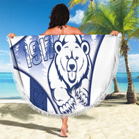 Finland Independence Day Beach Blanket Suomi 1917 Proud Flag Finnish Folk Pattern - Wonder Print Shop