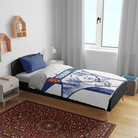 Finland Independence Day Bedding Set Suomi 1917 Proud Flag Finnish Folk Pattern - Wonder Print Shop