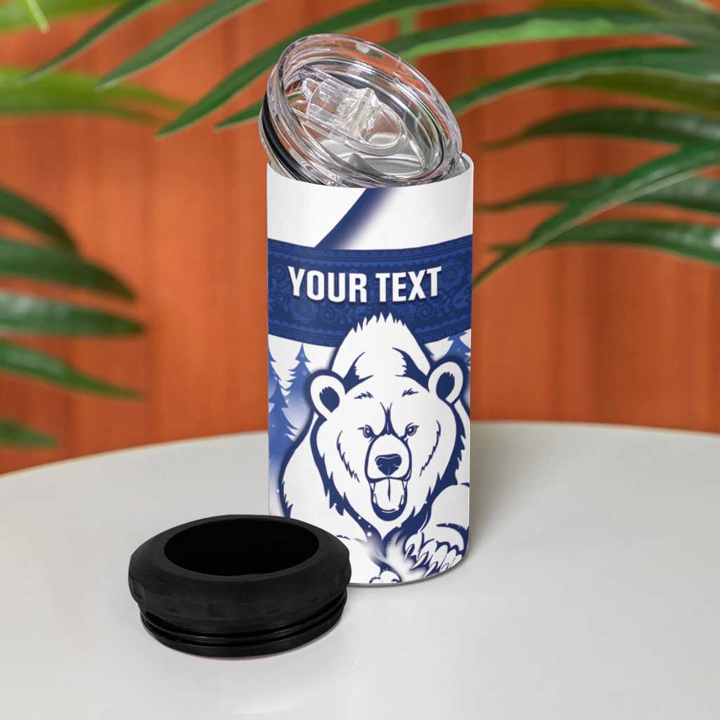 Personalised Finland Independence Day 4 in 1 Can Cooler Tumbler Suomi 1917 Proud Flag Finnish Folk Pattern - Wonder Print Shop