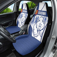 Finland Independence Day Car Seat Cover Suomi 1917 Proud Flag Finnish Folk Pattern - Wonder Print Shop